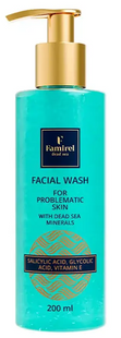 Гель для вмивання проблемної шкіри Famirel Facial Wash For Problematic Skin With Dead Sea Minerals, 200 мл 085090 фото