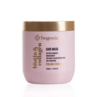 Маска для волосся з біотином та колагеном Bogenia Biotin & Collagen Mask, 500 мл 407397 фото